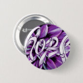 Pancreaskankerflorale hoopproducten ronde button 5,7 cm (Voorkant /achterkant)