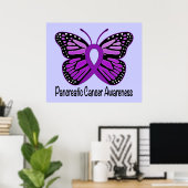 Pancreatic Awareness Butterfly of Hope Poster (Thuiskantoor)