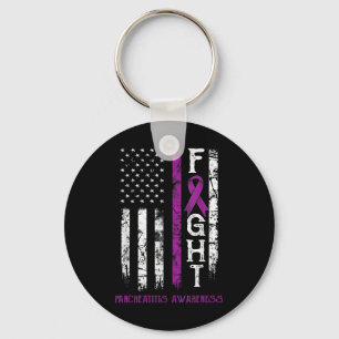 Pancreatitis Amerikaanse vlag Sleutelhanger