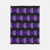 Pancreatitis Bewustheid Moeder ondersteunt lint Fleece Deken (Voorkant)