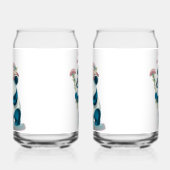 Panda à fleurs de verre soda (Gauche)
