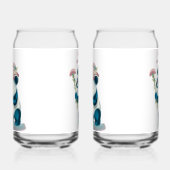 Panda à fleurs de verre soda (Droite)