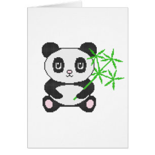 Panda à points croisés drôle