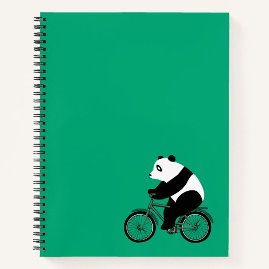 Panda à vélo Carnet (Devant)