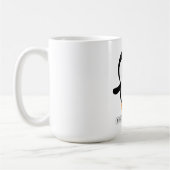 Panda à visage noir mignon sur tasse (Gauche)