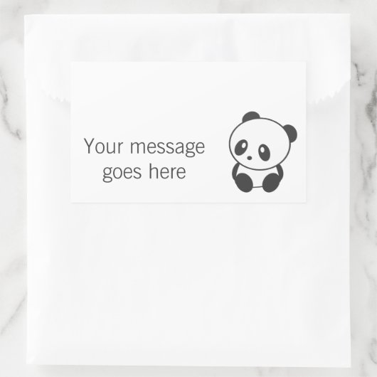 Panda aangepaste stickers (Tas)