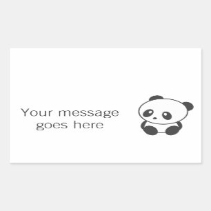 Panda aangepaste stickers