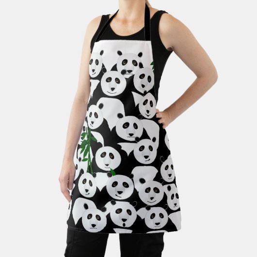Panda Allover Apron Schort (Insitu)