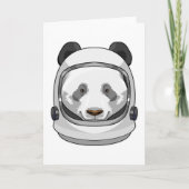 Panda als astronaut met helm kaart (Voorkant)