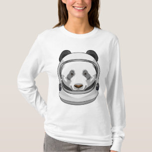 Panda als astronaut met Helmet T-shirt