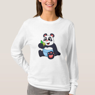 Panda als Baby met Bambus T-shirt