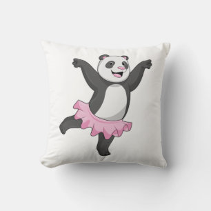 Panda als Ballerina in Ballet Kussen