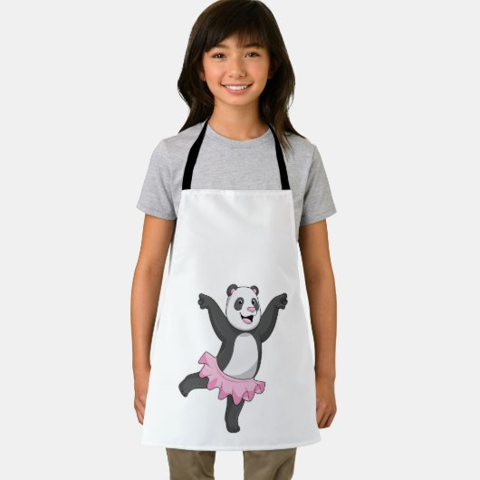 Panda als Ballerina in Ballet Schort (Insitu)
