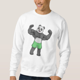 Panda als Bodybuilder in Bodybuilding Trui