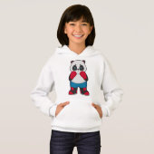 Panda als Boxer met Boxing-handschoenen (Voorkant volledig)