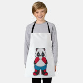 Panda als Boxer met Boxing-handschoenen Schort (Gedragen)
