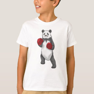 Panda als Boxer met Boxing-handschoenen T-shirt