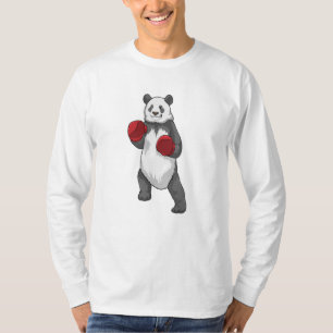Panda als Boxer met Boxing-handschoenen T-shirt