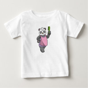 Panda als Hairdresser met Comb
