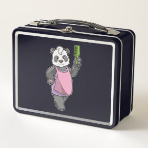 Panda als Hairdresser met Comb