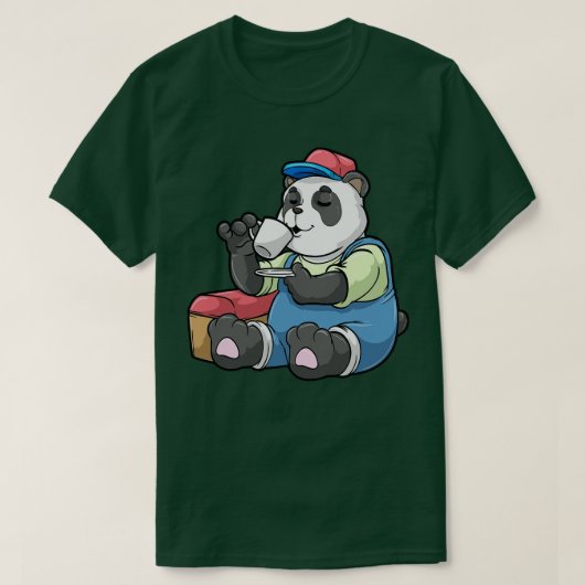 Panda als Mechanic met Tool hoesje T-shirt (Design voorkant)