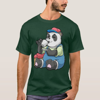 Panda als Mechanic met Tool hoesje T-shirt