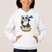 Panda als Runner met Scarf (Voorkant)