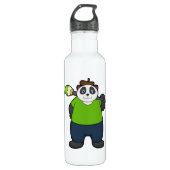Panda als schilder met penseel waterfles  (Voorkant)