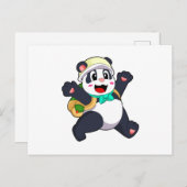 Panda als student briefkaart (Voorkant / Achterkant)