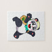 Panda als student legpuzzel (Horizontaal)