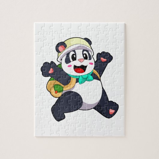 Panda als student legpuzzel (Verticaal)