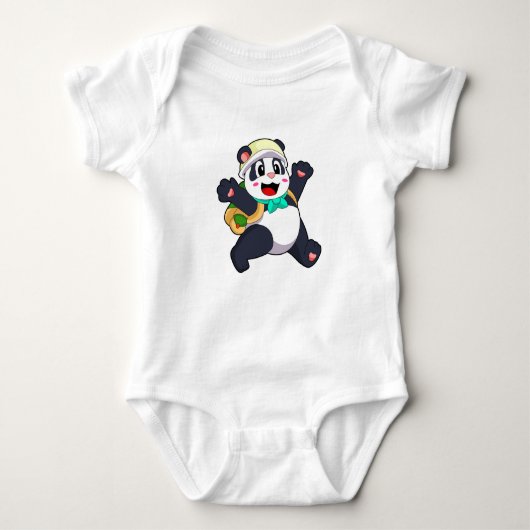 Panda als student romper (Voorkant)