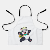 Panda als student schort (Voorkant)