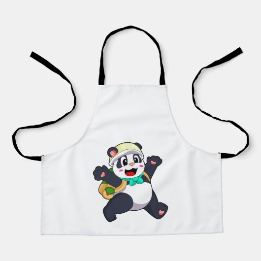 Panda als student schort (Voorkant)