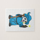 Panda als Tovenaar met Magische Wand Legpuzzel (Horizontaal)