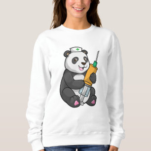 Panda als verpleegster met spuit trui