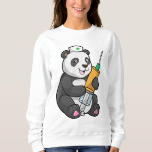 Panda als verpleegster met spuit trui