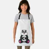 Panda als voetballer met Voetbal Schort (Insitu)