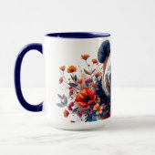 Panda Amongst Flowers Mug (Gauche)