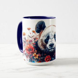 Panda Amongst Flowers Mug Mok