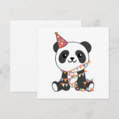 Panda Anniversaire Pour Enfants Une Carte De Vacan (Devant / Derrière)