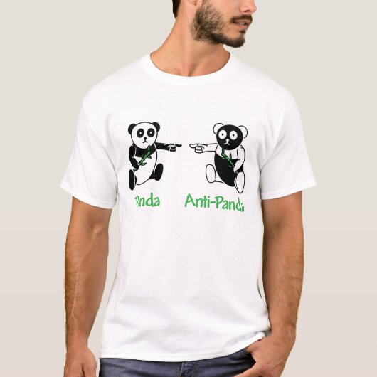Panda Anti-Panda T-shirt (Voorkant)