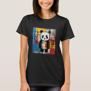 Panda Art Kleurrijke Dierenpanda T-shirt