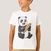 Panda as Baker with Bread T-shirt (Voorkant)