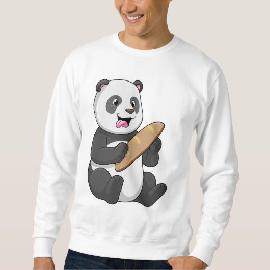 Panda as Baker with Bread Trui (Voorkant)