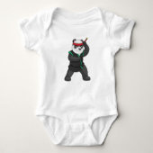 Panda as Ninja in Costume Romper (Voorkant)