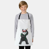 Panda as Ninja in Costume Schort (Gedragen)