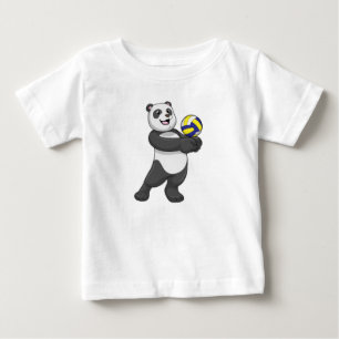 Panda as Volleyball player with Volleyball