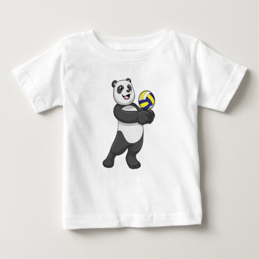 Panda as Volleyball player with Volleyball (Voorkant)