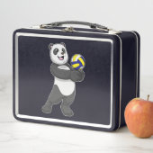 Panda as Volleyball player with Volleyball (In situ)